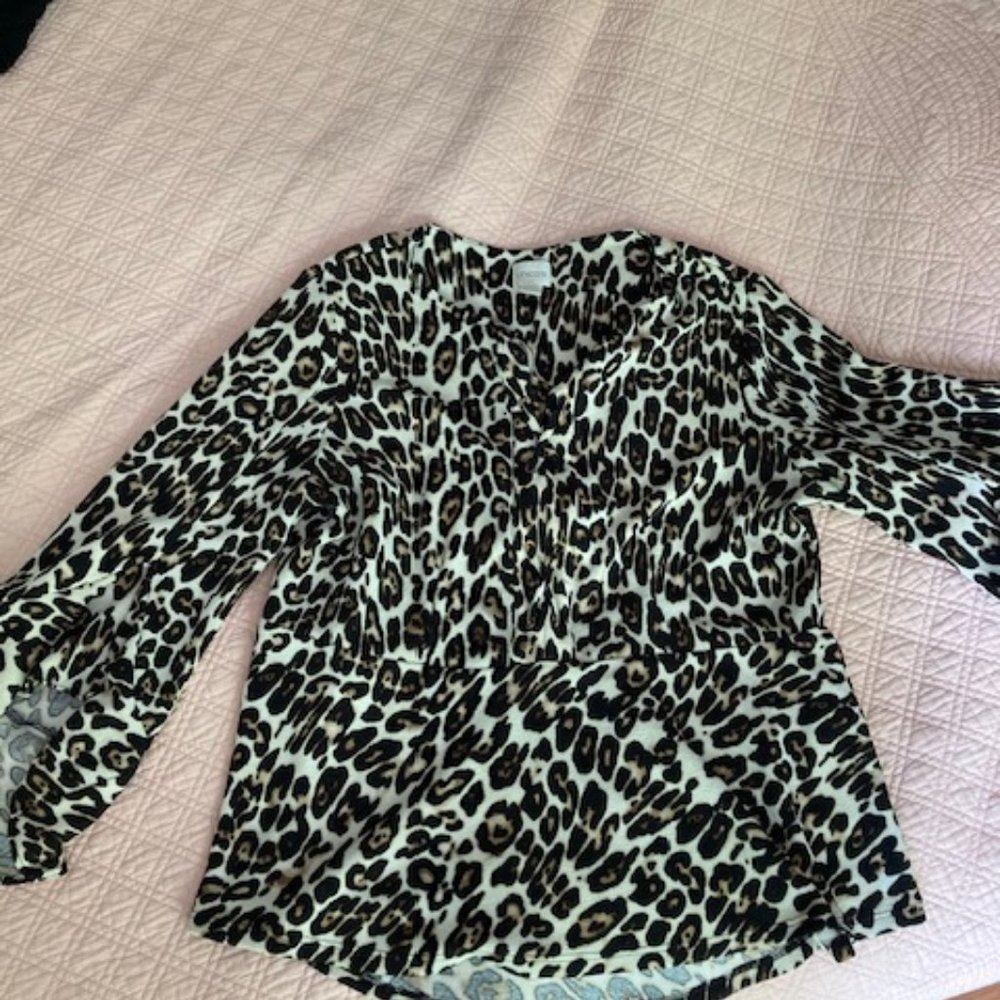 Cheetah Print  Blouse